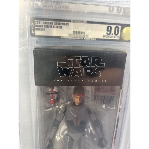 ✅✅ Star Wars Black Series Bad Batch HUNTER 6-inch AFA 9 Uncirculated Mandalorian - Picture 1 of 3
